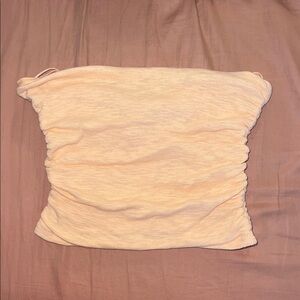 Free People Cream Tube Crop Top
